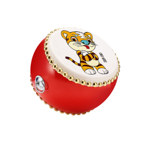 牛皮鼓小鼓儿童益智堂鼓幼儿打击乐器儿童玩具鼓十二生肖鼓手敲鼓