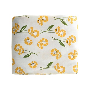 婴儿a类纯棉双层纱布料宝宝被褥四件套全棉床品定制兔子复古面料