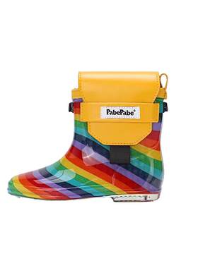PABEPABE彩虹色雨靴手机包