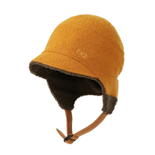EX2伊海诗帽子羊毛保暖飞行帽护耳防寒套头帽时尚潮帽男女368061