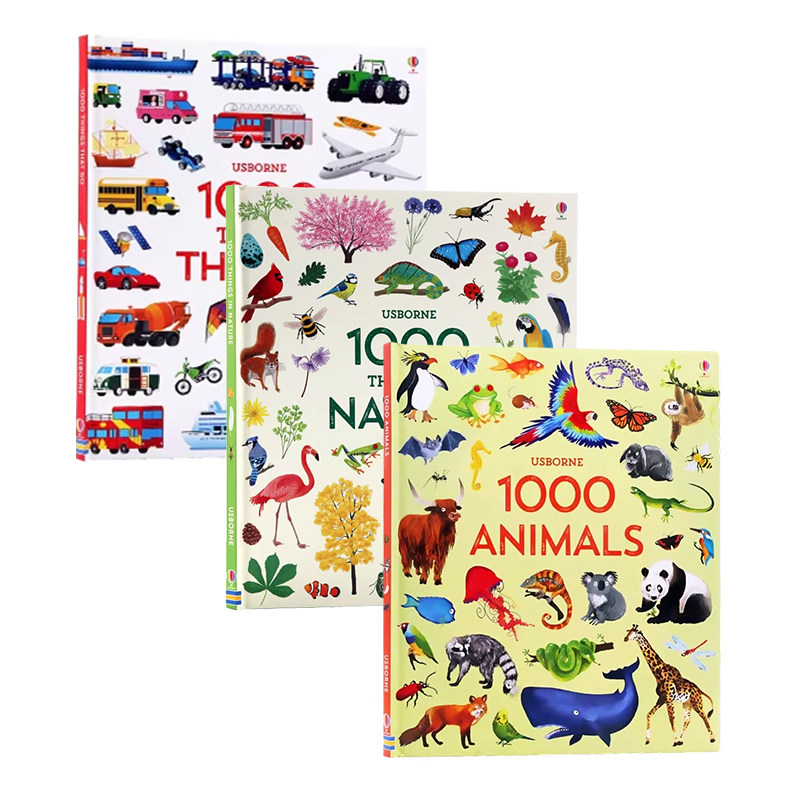 Usborne出品1000Things系列3册