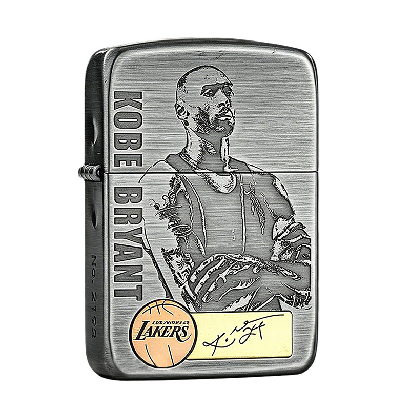 ZIPPO千语1941紫铜镶嵌熏银科比