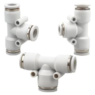 气管三通快速接头PE/PEG/PEW4 6 8 10 12 14 16mm气动快插PYW变径