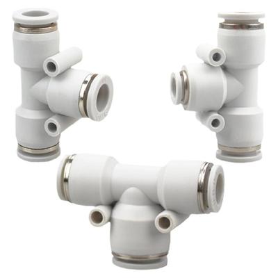 开票变径三通PYW气管接头PEG快插