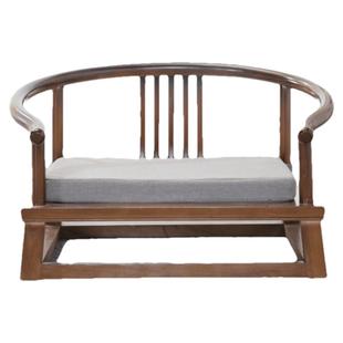 中式榻榻米座椅圈椅无腿靠背椅新中式禅椅子坐禅椅榻榻米凳子靠背