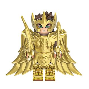 中国积木十二星宫黄金圣斗士星矢人仔12星座益智拼装积木玩具模型