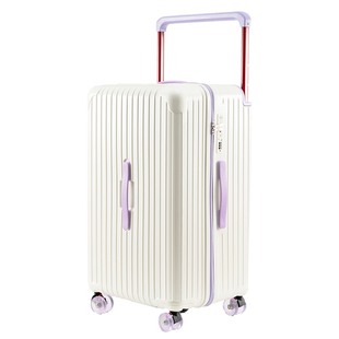 2025新款宽拉杆行李箱女大容量万向轮三七分密码箱结实耐用旅行箱