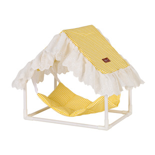 新款小宠物荷兰猪遮阳帐篷 pvc夏季兔子豚鼠窝游戏吊床结实惬意