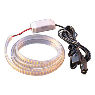 36v-72v夜市三轮车摆摊专用红光led灯带户外防水特亮强光霓虹灯条