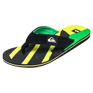 2024年Quikilver新款男亲子布带防滑沙滩拖鞋速干不磨脚人字拖