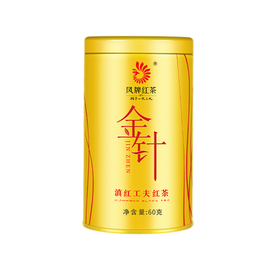 凤牌红茶云南特级金针罐装茶60g