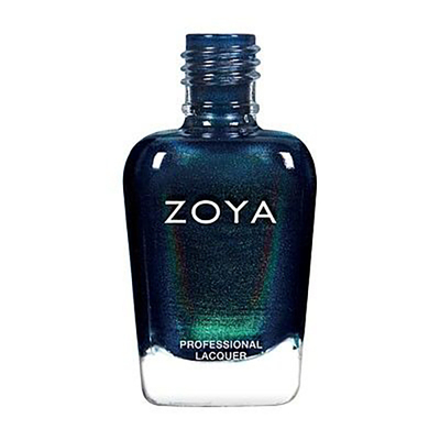 10F指甲油zoya细闪黑色显白持久