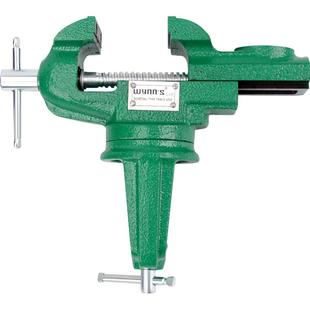 威力狮桌虎钳工业级小型台钳家用万向双头多功能台虎钳微型夹钳