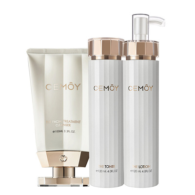 澳洲原装进口Cemoy安瓶白金流明5D水乳套装爽肤水洁面乳面霜