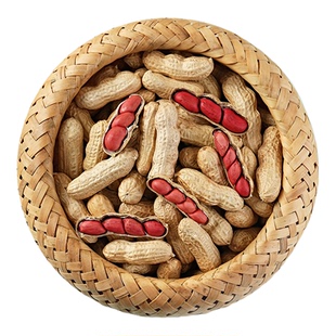 东北红皮花生2025年农家新鲜不带壳原味晒干四粒红花生米生熟可选