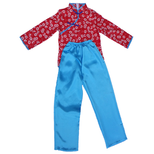 儿童舞蹈服小铁梅演出服装 表演红灯记白毛女喜儿阿庆嫂表演服饰