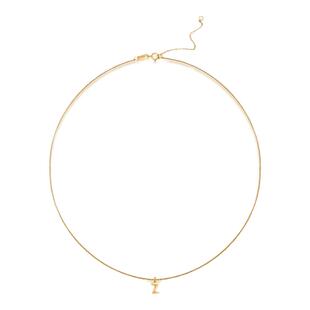 sanswood《腓尼基的传说》限量纯10k金黄金 简约迷你字母项链素链