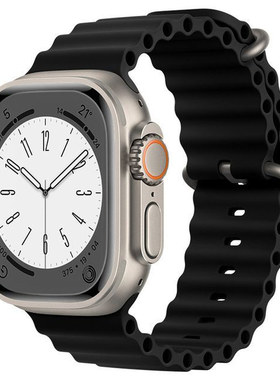 适用华强北s876se/ts8/DT8max海洋硅胶表带 applewatch8ultra通用