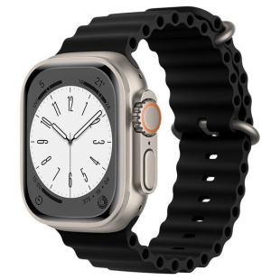 适用华强北s876se/ts8/DT8max海洋硅胶表带 applewatch8ultra通用