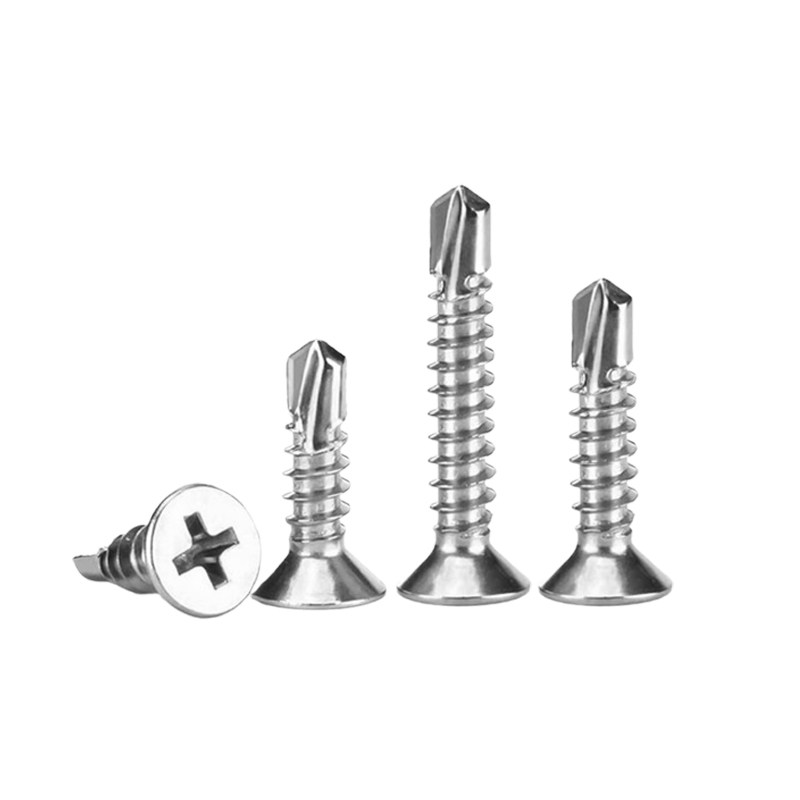 东明304不锈钢十字沉头自钻燕尾十字钻尾自攻螺丝钉DIN7504P