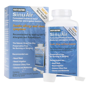美国SinuAir林格氏洗鼻盐孕妇可用SinuPulse电动洗鼻器壶使用60次