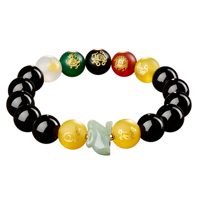 属兔淘运阁五岳四神喜合吉宏手链