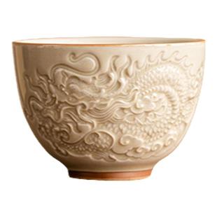 JOJO'S L. PD.Face.祥龙纹茶杯主人杯中式功夫品茗杯茶具 | 相面