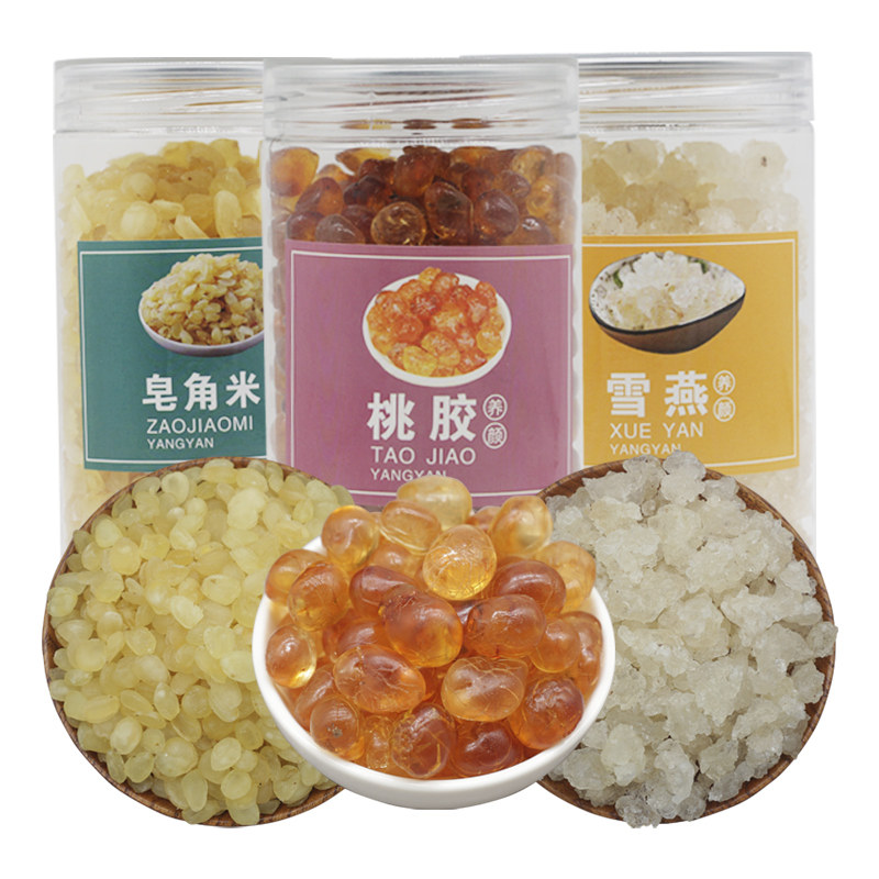 桃胶500g雪燕皂角米银耳羹胶组合