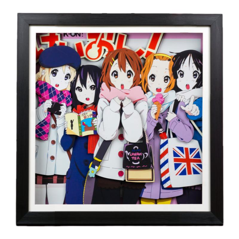 轻音少女立装饰画立体画动漫手工