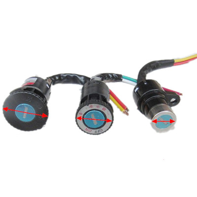 电动车三轮车配件大中小头锁