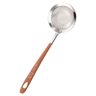 304不锈钢打沫漏勺一体成型食品级家用厨房火锅撇沫勺浮沫过滤勺