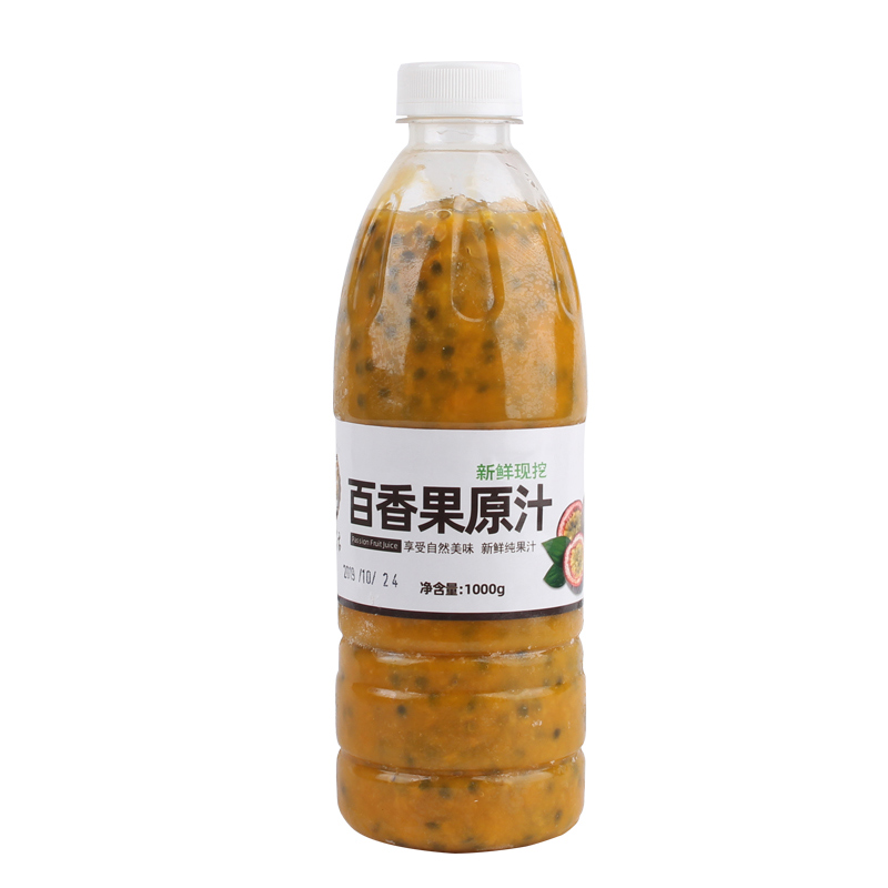 冷凍百香果汁果醬濃縮原漿不加水奶茶店專用1kg非濃縮液商用