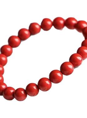 保真朱砂帝王砂红砂男女手串礼物