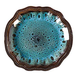 二郎家 好看8寸盘子 日式餐盘家用甜品盘餐具陶瓷碟子意面盘微瑕