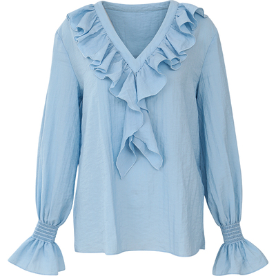 sincethen法式娃娃领衬衫女秋季