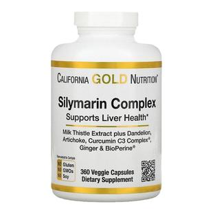 香港直发California Gold Nutrition水飞蓟素胶囊稳定肝膜360粒