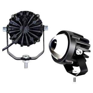 汽车led射灯12V24V远光炮激光大透镜超亮聚光货车电动车摩托车