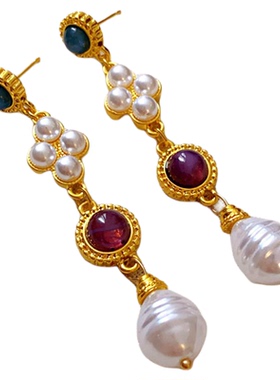 中古vintage多层珍珠项链