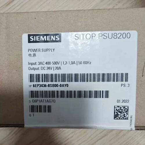议价议价西门子 6EP3436-8SB00-0AY0 SITOP PSU8200 24 V/20 A 稳
