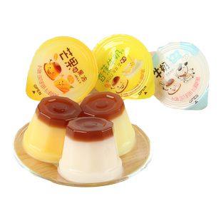 苏在在同款果冻美乐津芒果鸡蛋味果汁焦糖双色金斯泊网红休闲零食