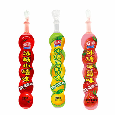 山楂味果汁饮料儿童果冻条亲亲