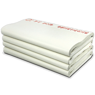 六品书院 六品堂宣纸半生半熟书法专用纸作品纸国画毛边纸初学者书法专用练字半生熟手写毛笔字书法纸