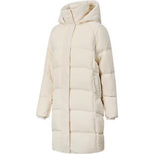 炁凝科技丨鸿星尔克长款羽绒服女冬季新款女士中长款棉服外套女款