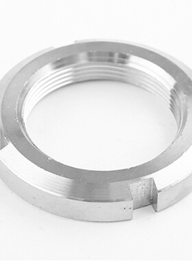 国标不锈钢开槽圆螺母GB812锁紧圆螺母止退螺母开槽螺帽M10-200