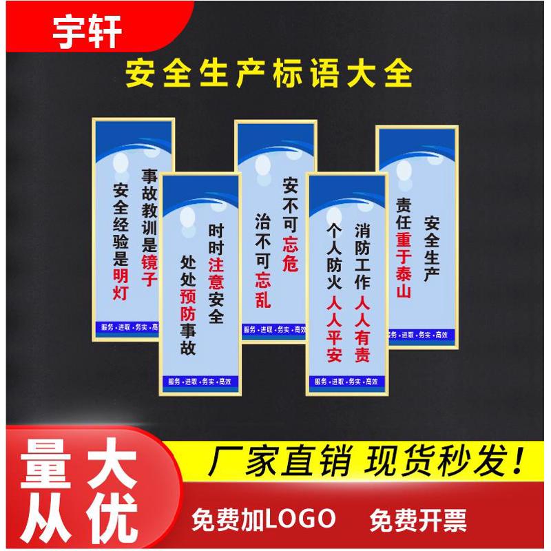 工厂车间安全生产标语品质管理标语牌企业文化宣传励志墙贴挂图