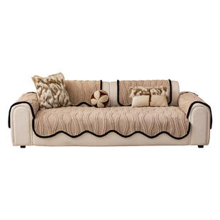 复古异形毛绒沙发垫盖布2026新款四季通用固定防滑秋冬季坐垫子