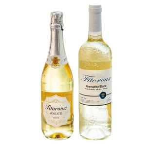 【自营】荔枝冰茉莉半甜白葡萄酒进口莫斯卡托起泡酒香槟气泡果酒