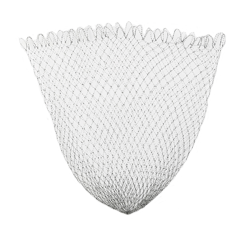 大力马线速干手工编织抄网头钓鱼捞鱼网小眼粗眼细网兜实心抄网兜