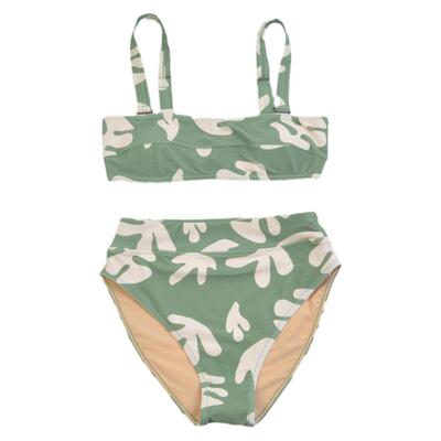 MiamiBeach比基尼抹胸聚拢高腰