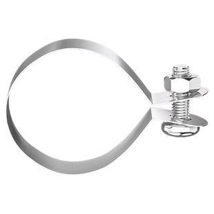 304不锈钢管卡夹圆管固定卡扣卡箍钢管骑马卡夹抱箍连接线接地卡